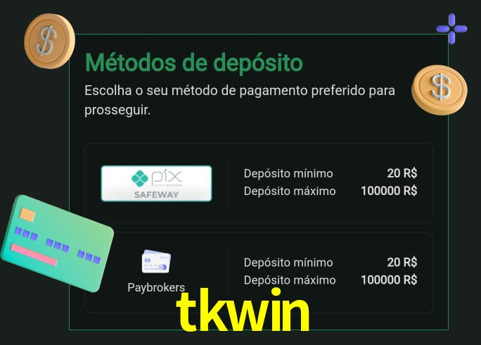 O cassino tkwin oferece uma grande variedade de métodos de pagamento
